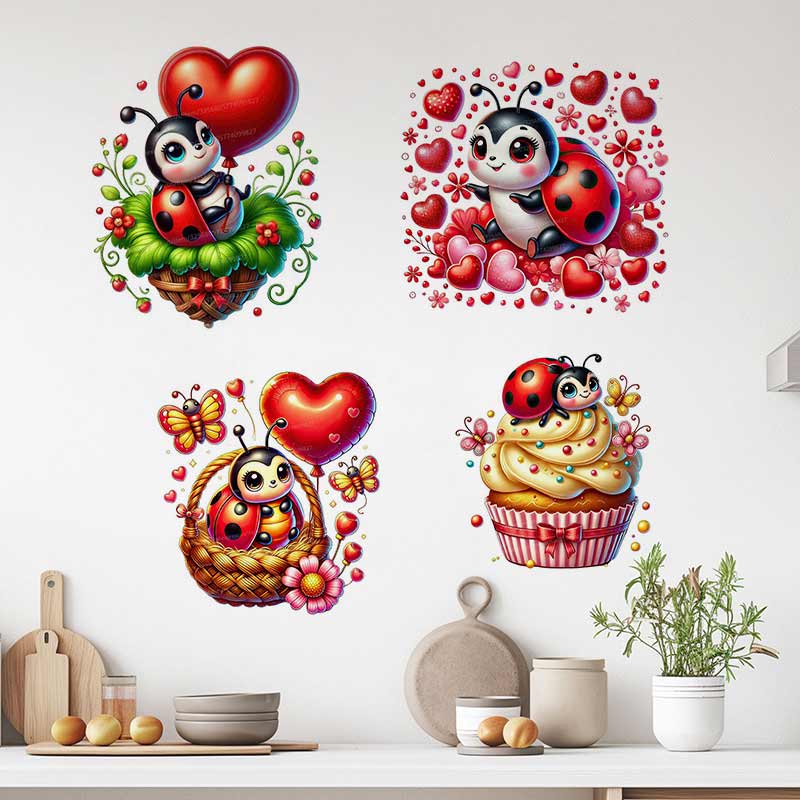 Baby Nursery Murals - สติกเกอร์ติดผนังลายเต่าทองน่ารัก ตกแต่งห้องเด็ก ห้องนอน วอลเปเปอร์ติดผนังแบบมีกาวในตัว ของตกแต่งบ้าน รุ่น