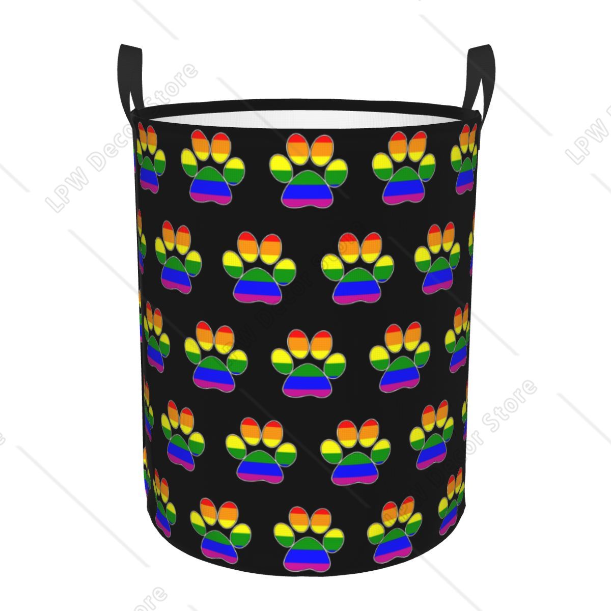 Baby Nursery Handles - ตะกร้าผ้าพับได้ลาย LGBT สำหรับเก็บของเล่นเด็กในห้องเด็กอ่อน