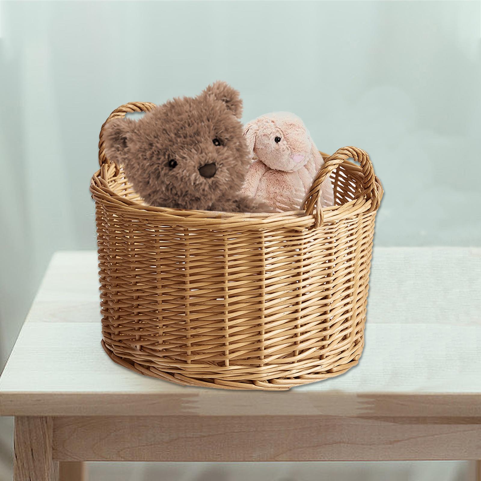 Baby Nursery Handles - ตะกร้าเก็บผ้าสำหรับซักผ้า, ตะกร้าเก็บของแบบพกพาสำหรับเด็กอ่อน, ตะกร้าเก็บเสื้อผ้าสำหรับผ้าห่ม ผ้านวม ถุงเท้า