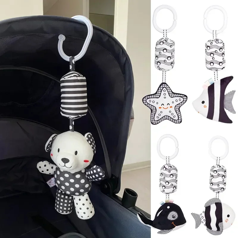 Baby Nursery Bed - ทารกแรกเกิดสีดําและสีขาว Bed Bell Baby Early Education
