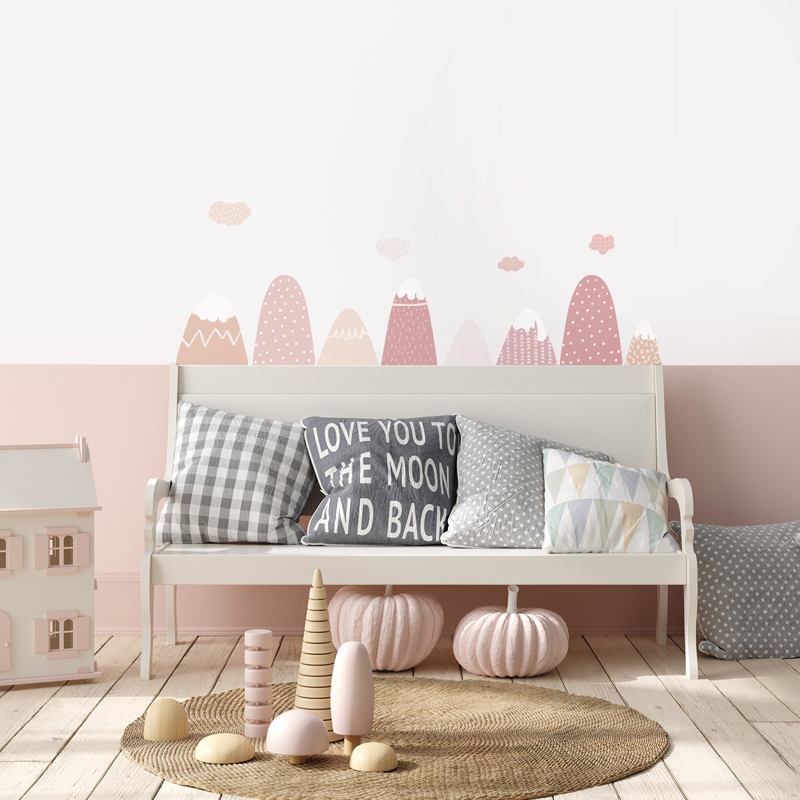 Nordic การตกแต่งบ้าน Hot Hot A - Baby Nursery Murals บทวิจารณ์และราคา