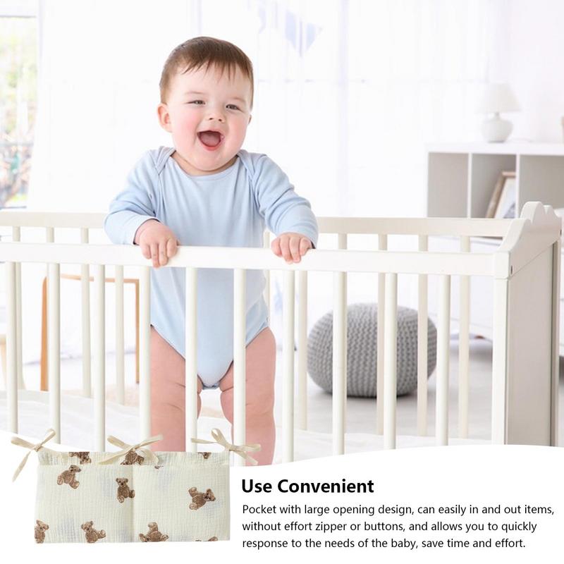 Baby Crib Organizer Cot Caddy  - Baby Nursery Bed บทวิจารณ์และราคา