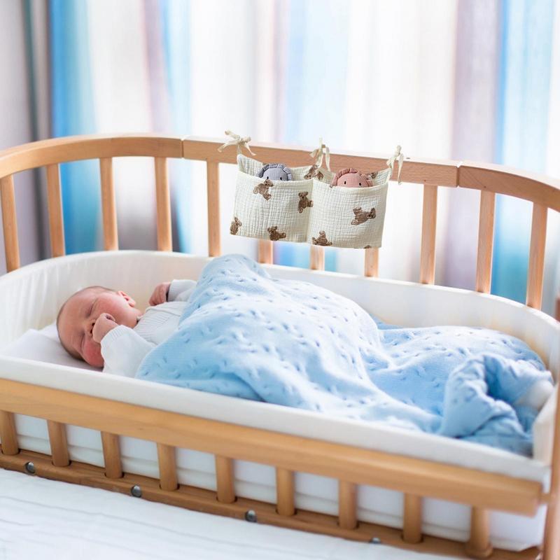 Baby Crib Organizer Cot Caddy  - Baby Nursery Bed บทวิจารณ์และราคา