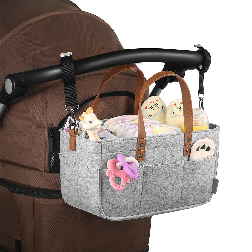 ตะกร้าเก็บผ้าสักหลาดสำหรับเด็ก - Baby Nursery Handles บทวิจารณ์และราคา