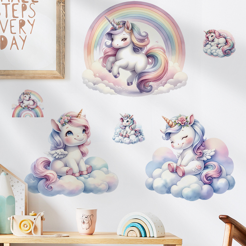 ยูนิคอร์นตกแต่งไวนิลเด็กสติ๊กเ - Baby Nursery Ideas Girl บทวิจารณ์และราคา