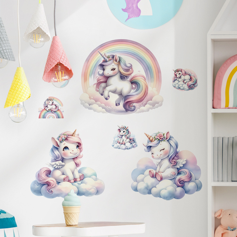 ยูนิคอร์นตกแต่งไวนิลเด็กสติ๊กเ - Baby Nursery Ideas Girl บทวิจารณ์และราคา