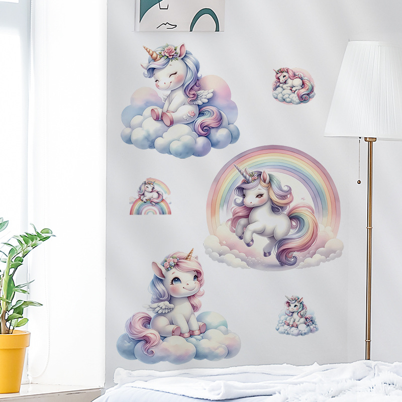 ยูนิคอร์นตกแต่งไวนิลเด็กสติ๊กเ - Baby Nursery Ideas Girl บทวิจารณ์และราคา