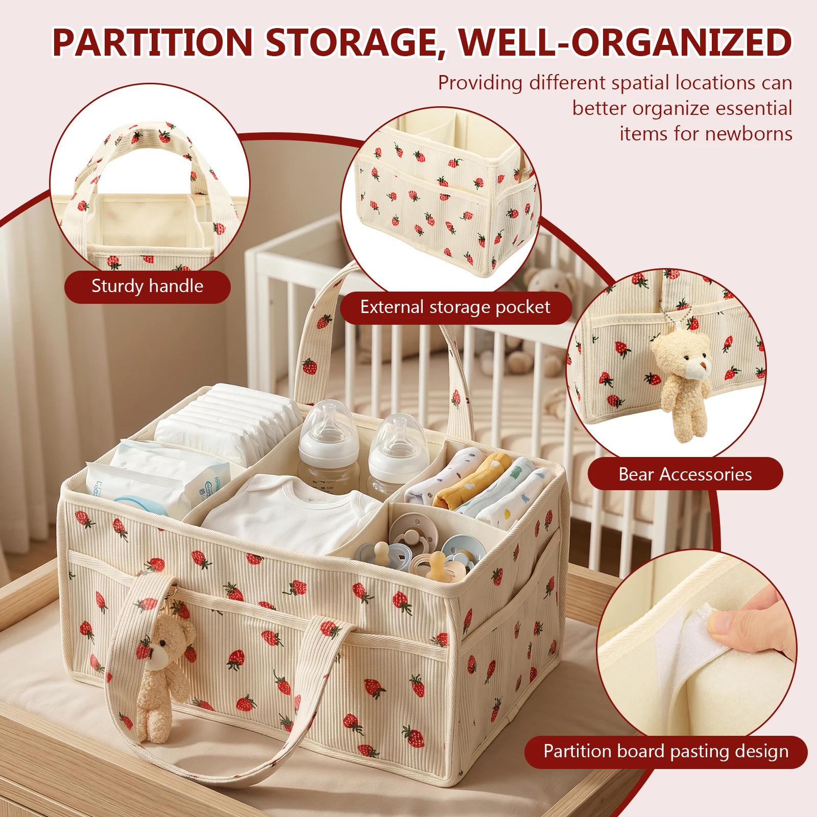 ตะกร้าเก็บผ้าเช็ดทำความสะอาดสำ - Baby Nursery Shelves บทวิจารณ์และราคา