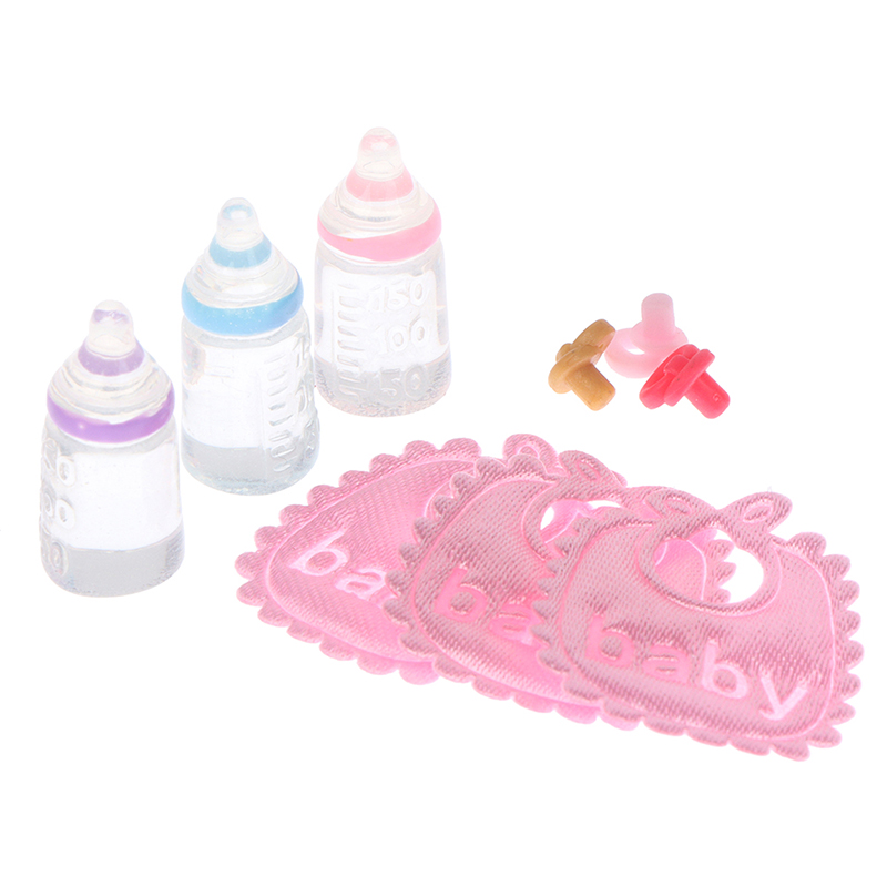 3ชิ้นบ้านตุ๊กตา1:12ขวดนมขนาดเล - Baby Nursery Music บทวิจารณ์และราคา