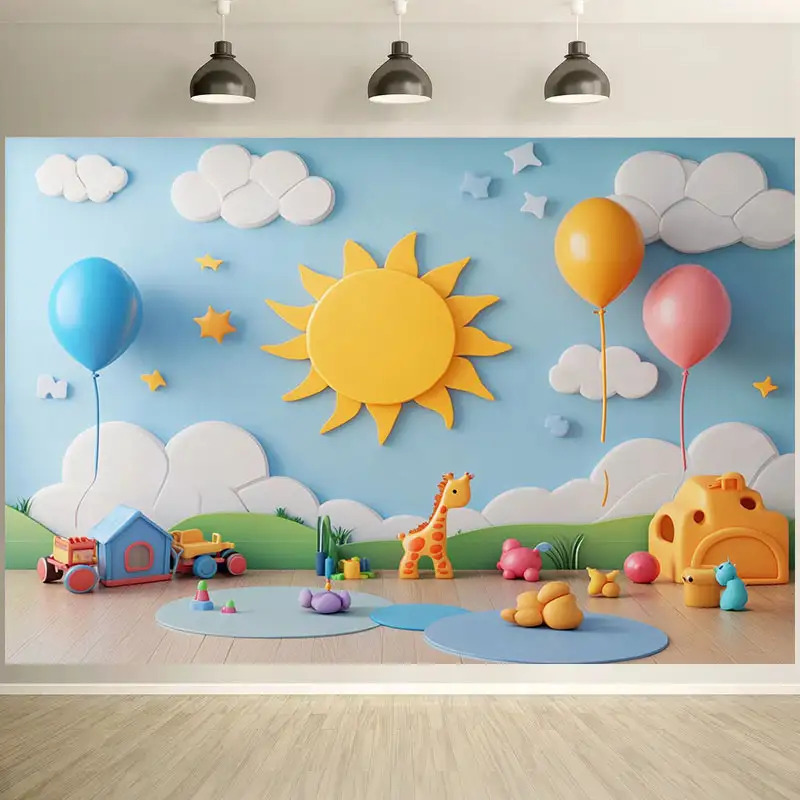 สติ๊กเกอร์ติดผนังห้องเด็ก ลายก - Baby Nursery Murals บทวิจารณ์และราคา