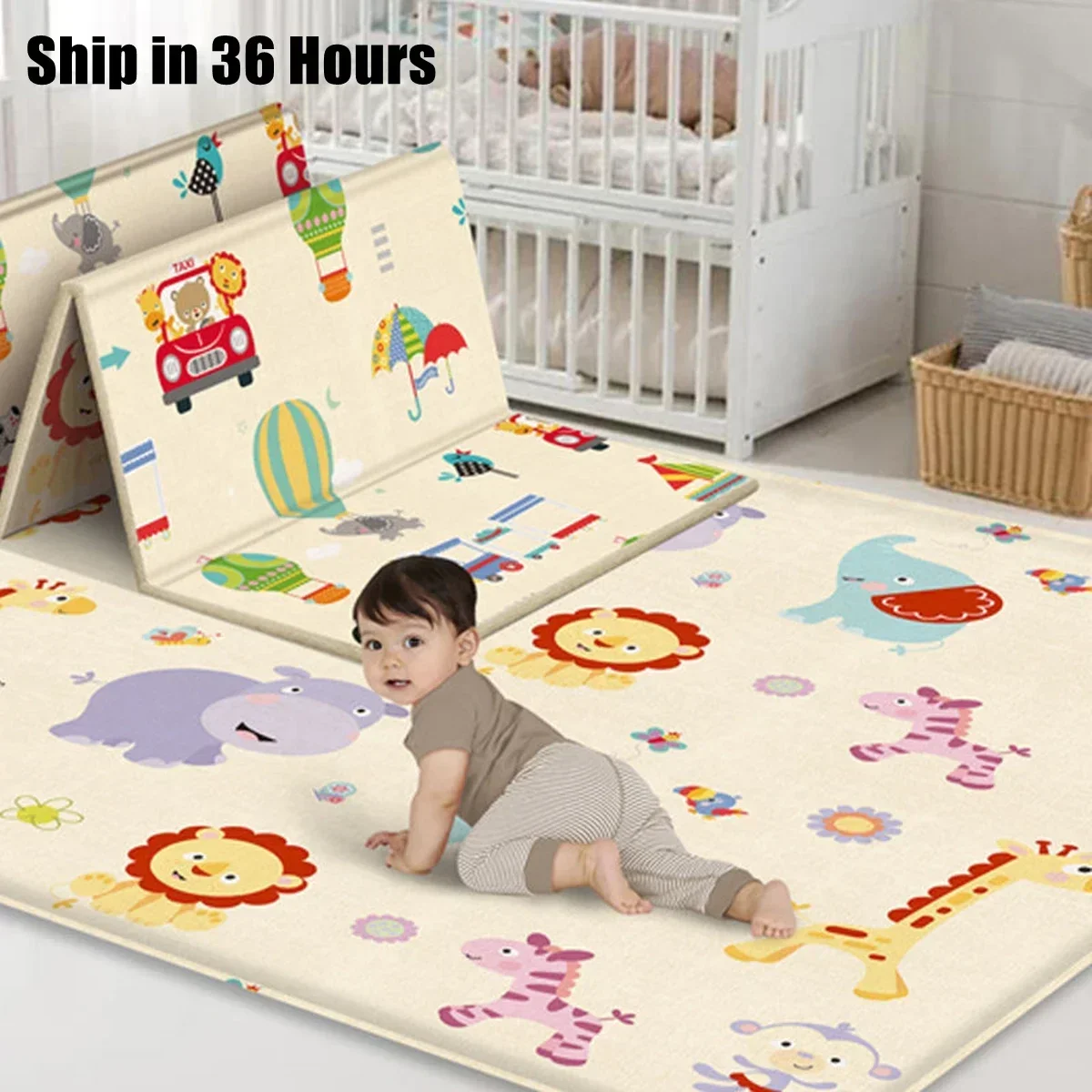 เด็กเล่นเสื่อพับได้ Xpe ปริศนา - Baby Nursery Music บทวิจารณ์และราคา