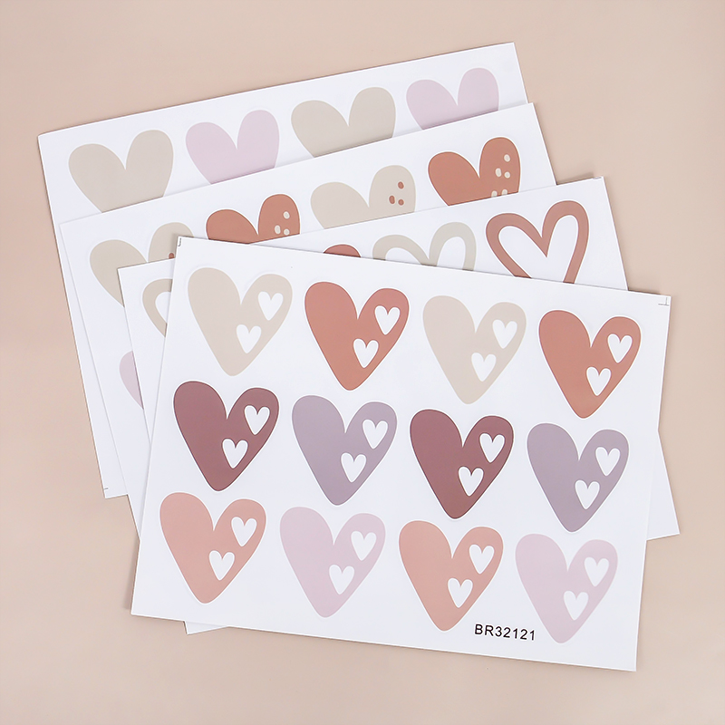 สติกเกอร์ติดผนังรูปหัวใจและหลอ - Baby Nursery Murals บทวิจารณ์และราคา
