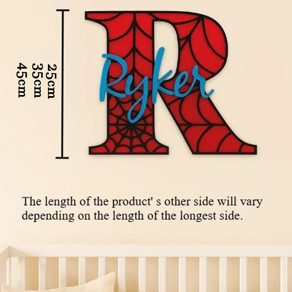 ป้ายแขวนชื่อแบบส่วนตัวลายใยแมง - Baby Nursery Name Sign บทวิจารณ์และราคา