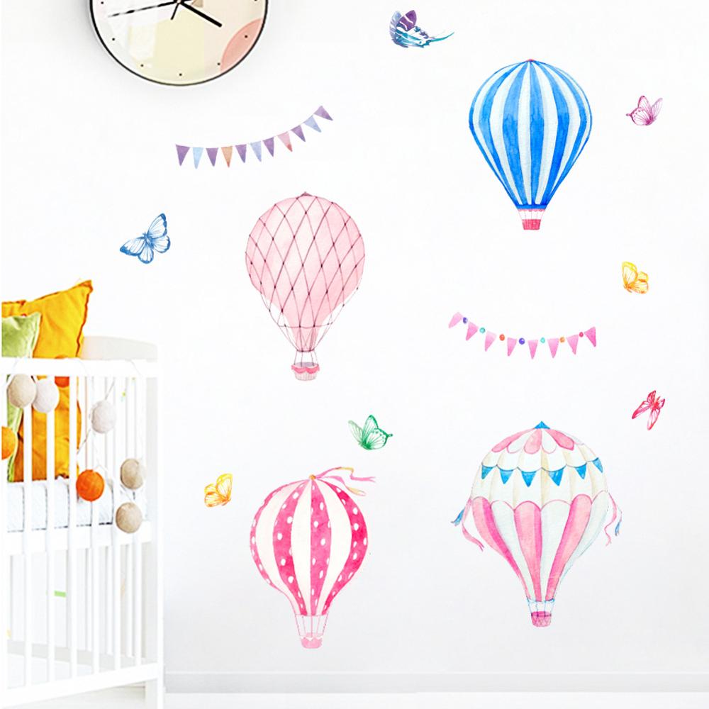การ์ตูนบอลลูนอากาศร้อนสติ๊กเกอ - Baby Nursery Murals บทวิจารณ์และราคา