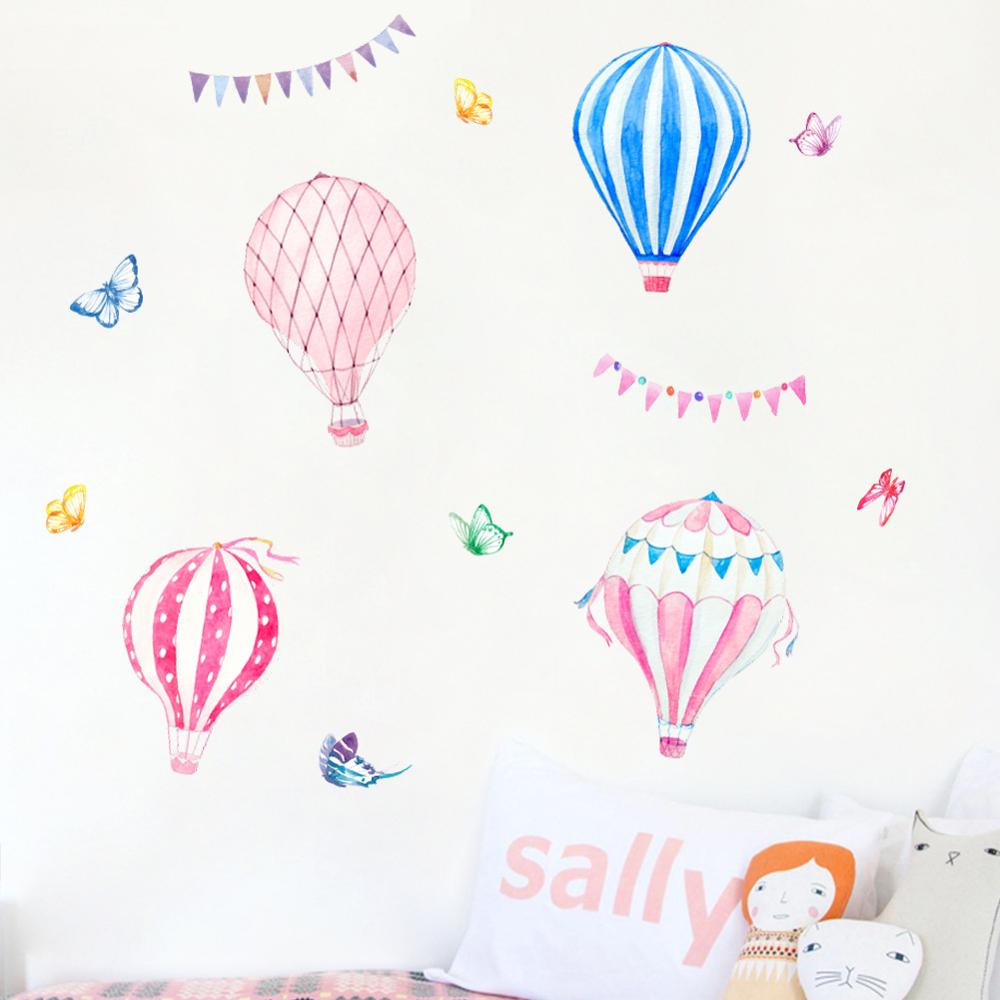 การ์ตูนบอลลูนอากาศร้อนสติ๊กเกอ - Baby Nursery Murals บทวิจารณ์และราคา