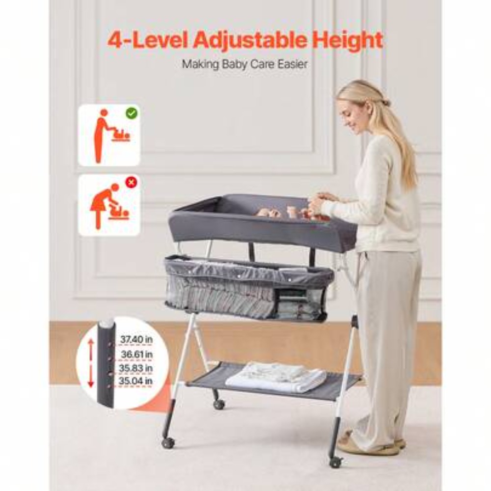 โต๊ะเปลี่ยนผ้าอ้อมเด็กแบบพับได - Baby Nursery Shelves บทวิจารณ์และราคา