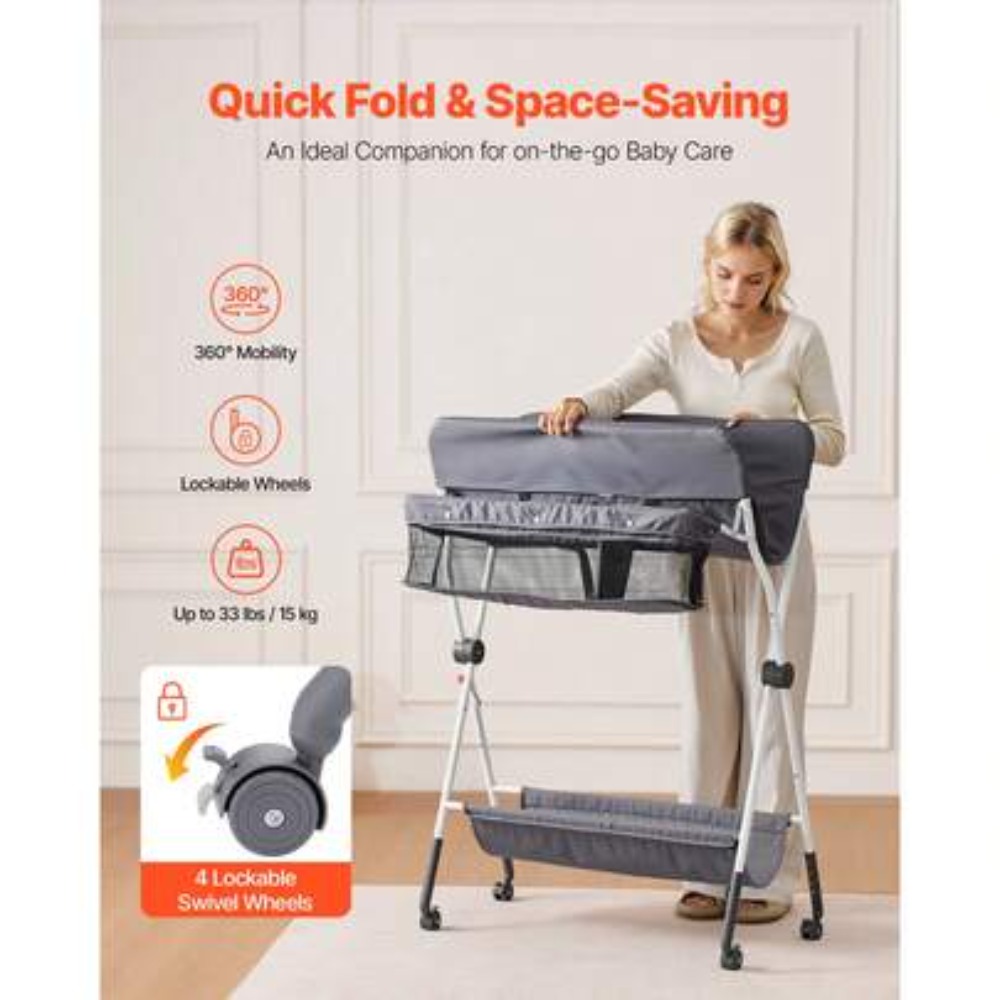 โต๊ะเปลี่ยนผ้าอ้อมเด็กแบบพับได - Baby Nursery Shelves บทวิจารณ์และราคา