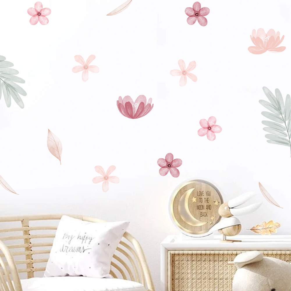 Boho ใบพฤกษศาสตร์ DIY Wall Dec - Baby Nursery Murals บทวิจารณ์และราคา