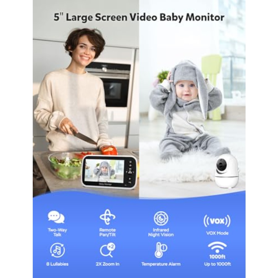 จอภาพสำหรับเด็กสำหรับใช้ในสถาน - Baby Nursery Hours บทวิจารณ์และราคา
