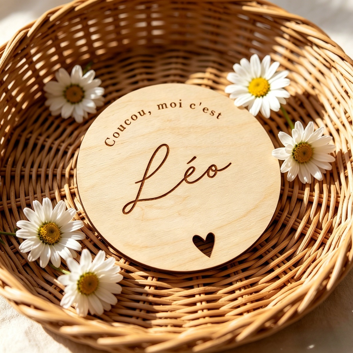 ป้ายชื่อไม้ทรงกลมแบบสั่งทำพิเศ - Baby Nursery Name Sign บทวิจารณ์และราคา