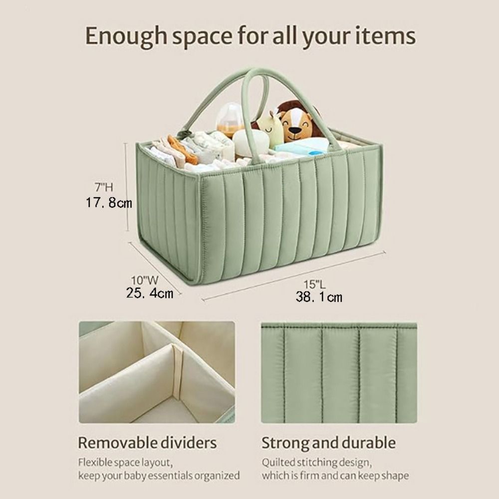 กระเป๋าเก็บผ้าอ้อมเด็กขนาดใหญ่ - Baby Nursery Handles บทวิจารณ์และราคา