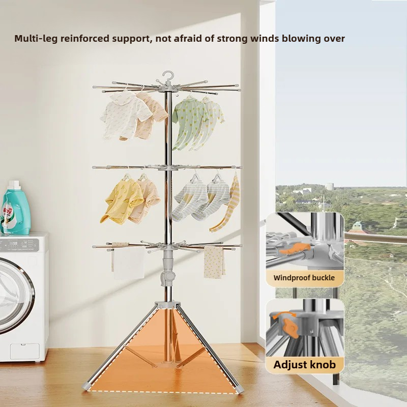 ราวตากผ้าเด็ก-พับได้ในร่ม/กลาง - Baby Nursery Shelves บทวิจารณ์และราคา